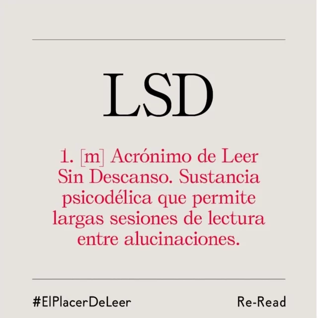 🤭Así, tal cual … Amooo al LSD…🤣🤭🫣🤫👀💅🏽
.
. 
.
.
Fuente: Sabiduría del Internet - Re-Read
#blogger #booklovers #libros #bookstagram #recomiendoleer #alto_voltaje_emocional
