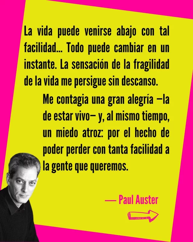 ❤️ Así, tal cual… ❤️🫰🏽
La fragilidad de la vida siempre está ahí, como recordatorio de lo afortunados —o no— que podemos ser. Pero mientras se pueda, toca disfrutarla, sentirla y habitarla. 🫀
Que esta semana venga con paz, sonrisas y calma bonita. 💛
.
.
#alto_voltaje_emocional #paulauster #libros #2026 #recomiendoleer