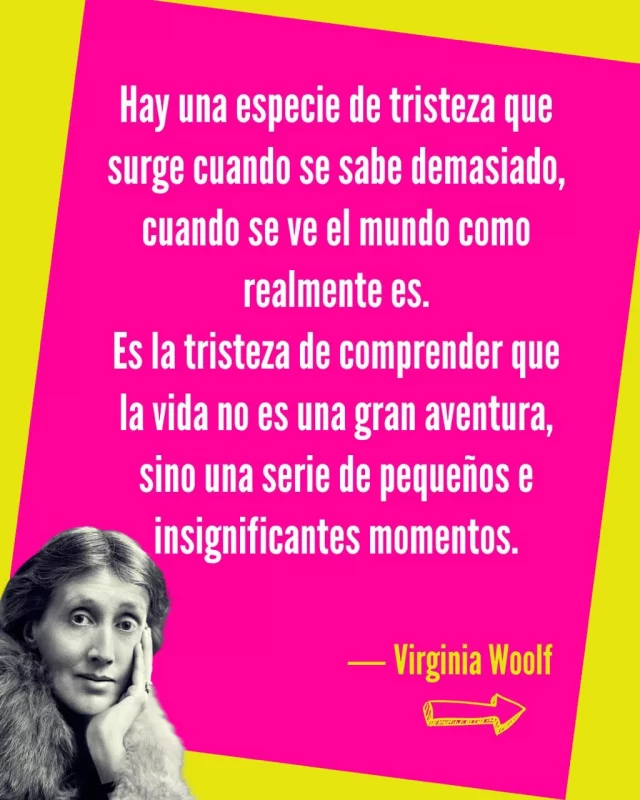 ❤️ Así, tal cual… ❤️🫰🏽

✍🏽Woolf, siempre tan lúcida, nos regala esta gran frase. Solo queda disfrutar de esos pequeños e insignificantes momentos.


Que sea un día bonito pa’ todos.
.
.
#alto_voltaje_emocional #virginiawoolf #libros #bookstagram #2026