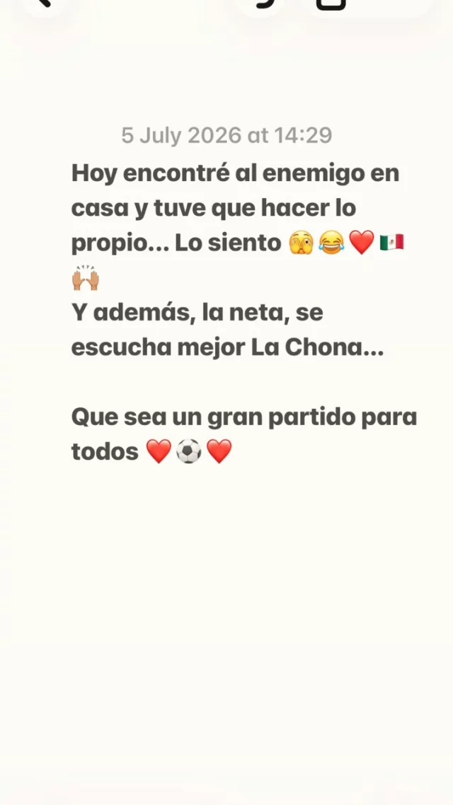 Vamos México 🙌🏽🇲🇽❤️⚽️🫶🏽🫡🫣 
.
.
#alto_voltaje_emocional #blogpersonal #2026 #méxico #mundial2026