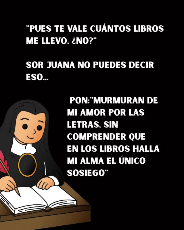 🤭Así, tal cual … 🤣🤭🫣🤫👀💅🏽 

En esta cuenta amamos a nuestra Sor Juana, siempre tan sabia…🙌🏽🤣
.
. 
.
.
Fuente: Sabiduría del Internet
#blogpersonal #libros #meme #alto_voltaje_emocional #sorjuana
