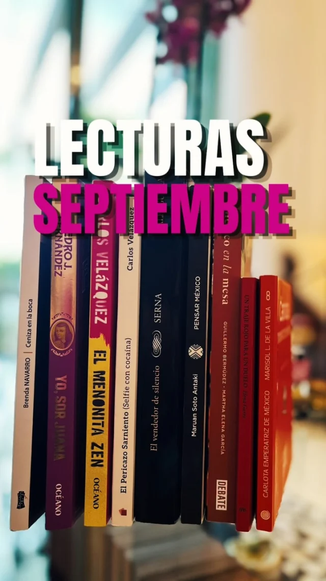 Aquí mis lecturas de septiembre. 📚🇲🇽

Por primera vez hice algo nuevo: un mes entero leyendo sobre una sola temática. Y como septiembre es mes “patrio”, pues obviamente tocó México. 🇲🇽

Fue una mezcla de sentimientos… algunos bastante semiamargos, para qué les cuento. 🫣

Porque leer sobre México es también mirar hacia atrás, mirar el ahora y preguntarse un poquito hacia dónde vamos.

Pero bueno… ¿de eso no se trata también la experiencia humana? Sentir, cuestionar, aprender y seguir leyendo.

Y ahora sí: cerramos septiembre y ¡arrancamos las lecturas de octubre! 🍂📚

A ver qué nos depara este nuevo maridaje lector. 🫰🏽
.
.
.
#alto_voltaje_emocional #libros #méxico #recomiendoleer #bookstagram