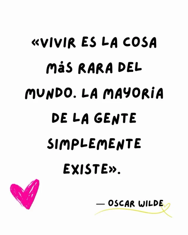💊Así, tal cual… ❤️🫰🏽

✍🏽Wilde siempre lúcido… ¿Vivimoso solo existimos?🫰🏽


Que sea un gran día.
.
.
#alto_voltaje_emocional #oscarwilde #libros #recomiendoleer #booklover